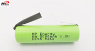 AA2000mAh 1.2V Rechargeable Nimh Battery Pack 10C Razor Shaver Type Light Weight