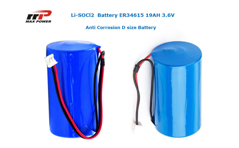 Er34615 3 6v 19ah Lisocl2 Primary Lithium Ion Battery D Size 10