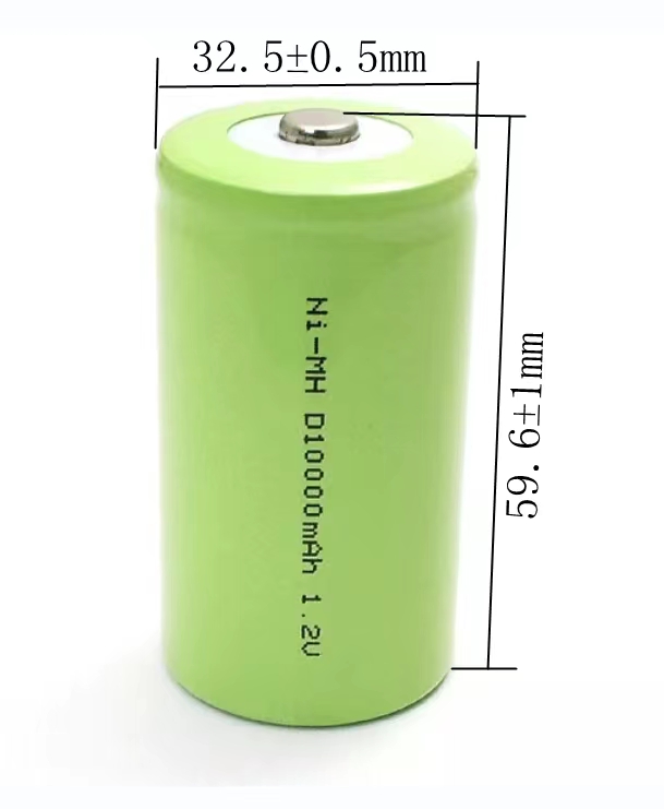 10000mAh Ni Mh Battery 1.2 V NIMH Rechargeable Batteries D Size High Rate