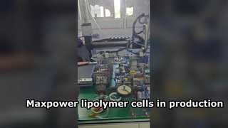MAXPOWER POLYMER BATTERY CELL IN PRODUCTION