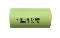 2/3 AA 1.2V 800mAh NIMH Rechargeable Batteries Long Cycle Life