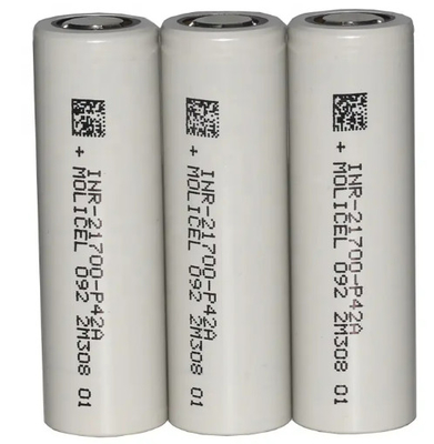Molicel Cell Lithium Ion Rechargeable Batteries 3.7V 4200MAH 45A 21700