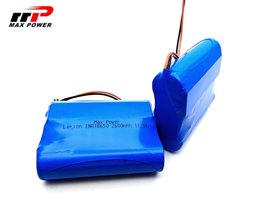 2600mAh 18650 11.1V Lithium Ion Rechargeable Batteries For Light
