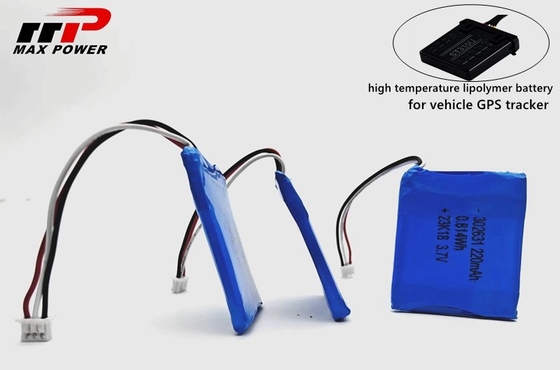 PC302631 220mAh 3.7V Lithium Polymer Battery For Vehicle GPS Device KC Certified