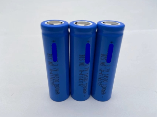 14500 3.7 V 1000mah 800mAh Lithium Ion Rechargeable Battery Cell OEM service CE UL CB