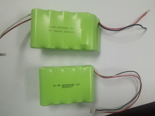 AA nimh battery pack 12V AA2000mAh 12V 2200mAh customized ermegency power supply