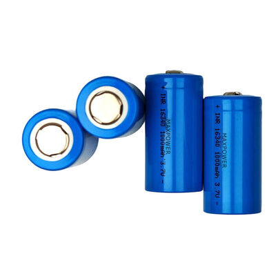 16340 3.7V 800mah 950mAh 1000mAh lithium ion batteries CR123A Flashlight Fans Cylindrical li-ion battery