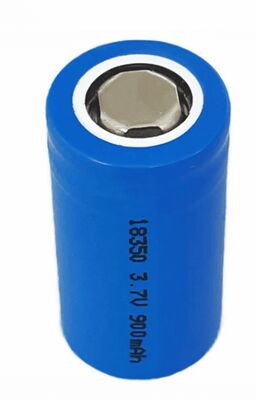 Grade A INR18350 Lithium Ion Battery 3.7V 900mAh High Capacity Rechargeable Battery