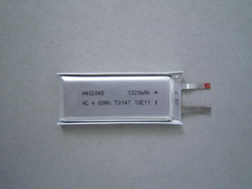 High Teerature 402048 1320mAh 3.7Volt lithium ion polymer battery