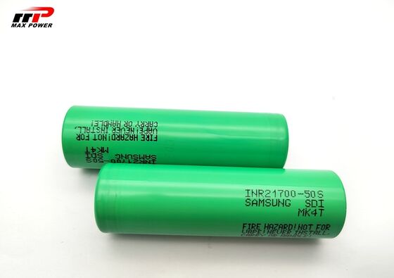 21700 5000mAh 50S Lithium Ion Rechargeable Batteries 3C Discharge Power Cell