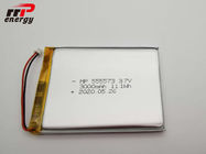 MSDS UN38.3 CE CB 3.7V 3000mAh Lithium Ion Polymer Rechargeable Battery