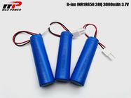 5C Discharge 3000mAh 3.7V 30Q SAM 15A 18650 Li ion Cell for gas and fire detector