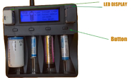 smart lithium battery charger USB LCD Charger 12V 2A