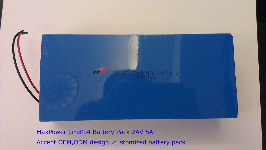 24V 5Ah Lithium LiFePo4 Battery Pack Solar Storage Energy UPS Power Backup
