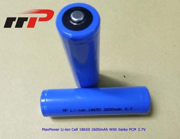 18650 2600mAh Rechargeable Lithium Ion Batteries 3.7V UL CE IEC2133 CB