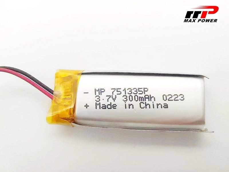 300mAh 3.7V li polymer Battery For Bluetooth Wearable Electronics