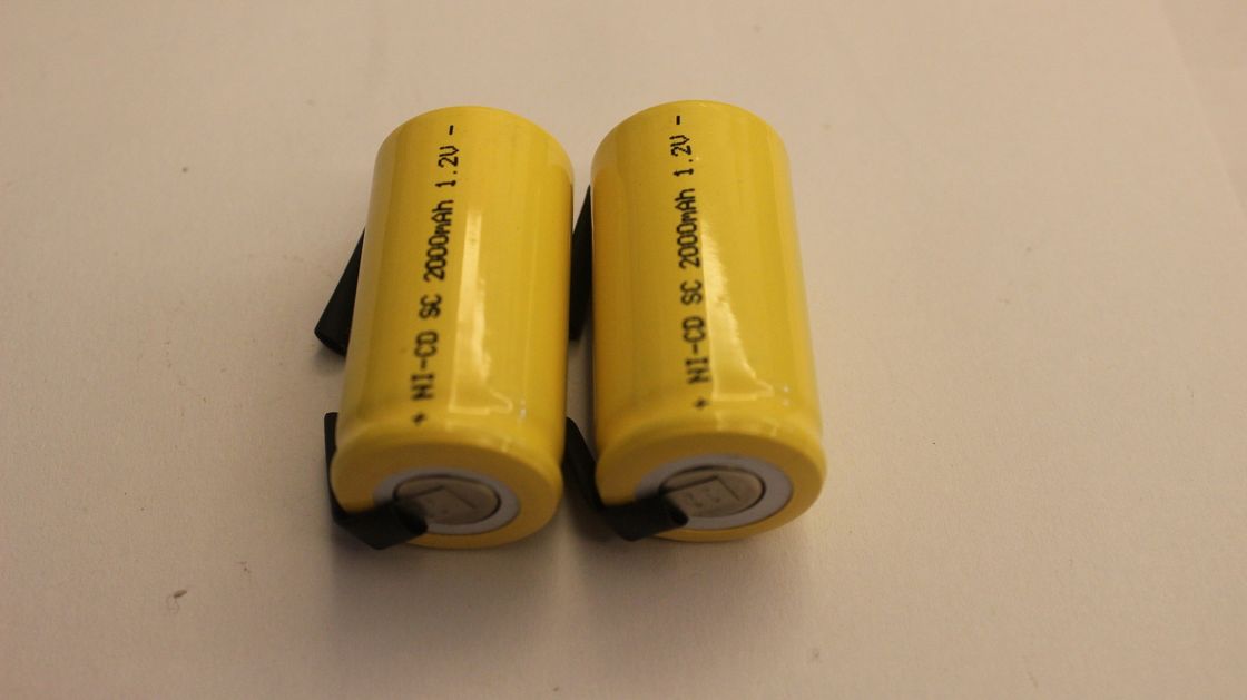 SC Size 1.2V Cylindrical NICD Rechargeable Batteries 2000mAh for R/C Hobbies