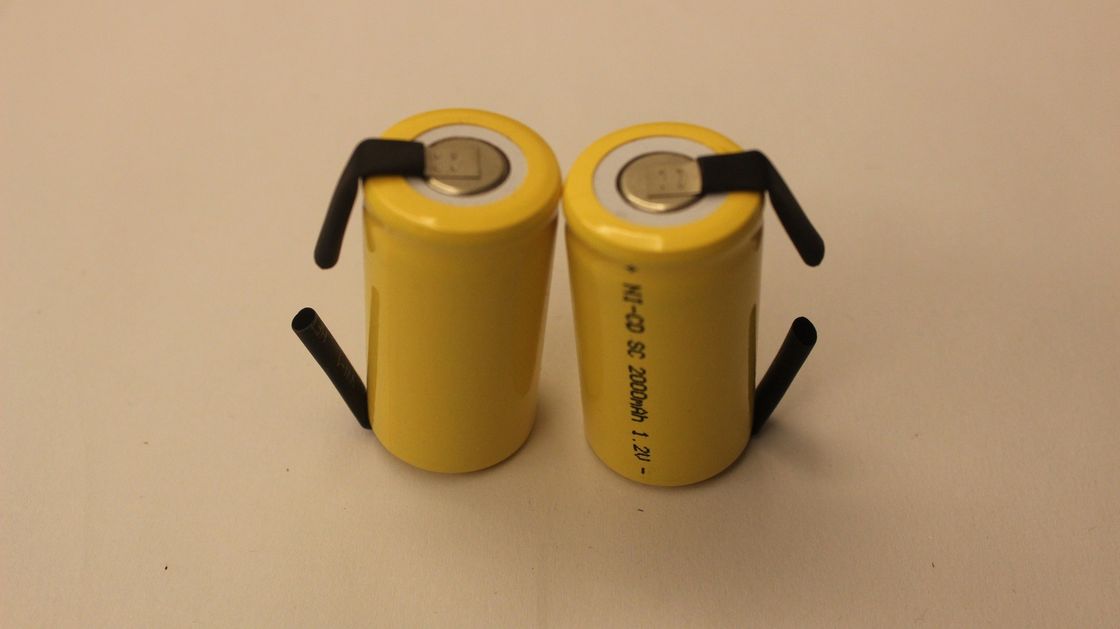 SC Size 1.2V Cylindrical Nicd Battery Packs 2000mAh for R/C Hobbies