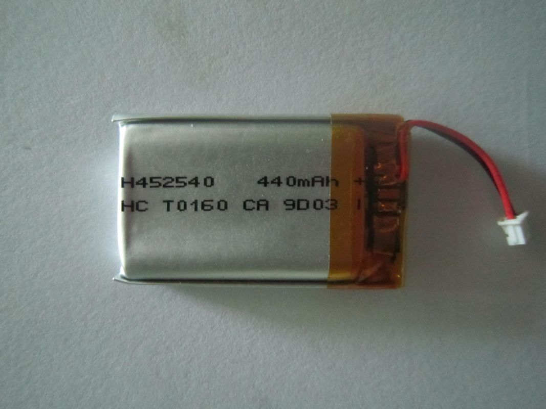 Cell Phone Cells , Vedio Camera 440mah 3.7v Lithium Polymer Batteries High Energy