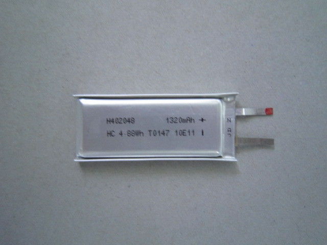 High Temperature 402048 1320mAh 3.7Volt lithium ion polymer battery