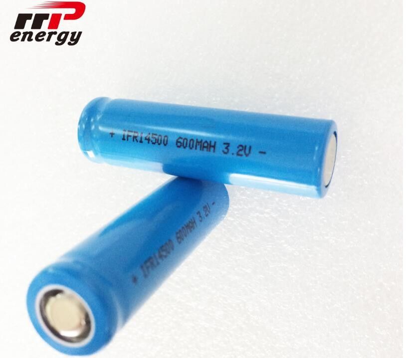 3.2V 14500 600mAh Llithium Ion Aa Rechargeable Battery High Rate 3C IEC CB MSDS