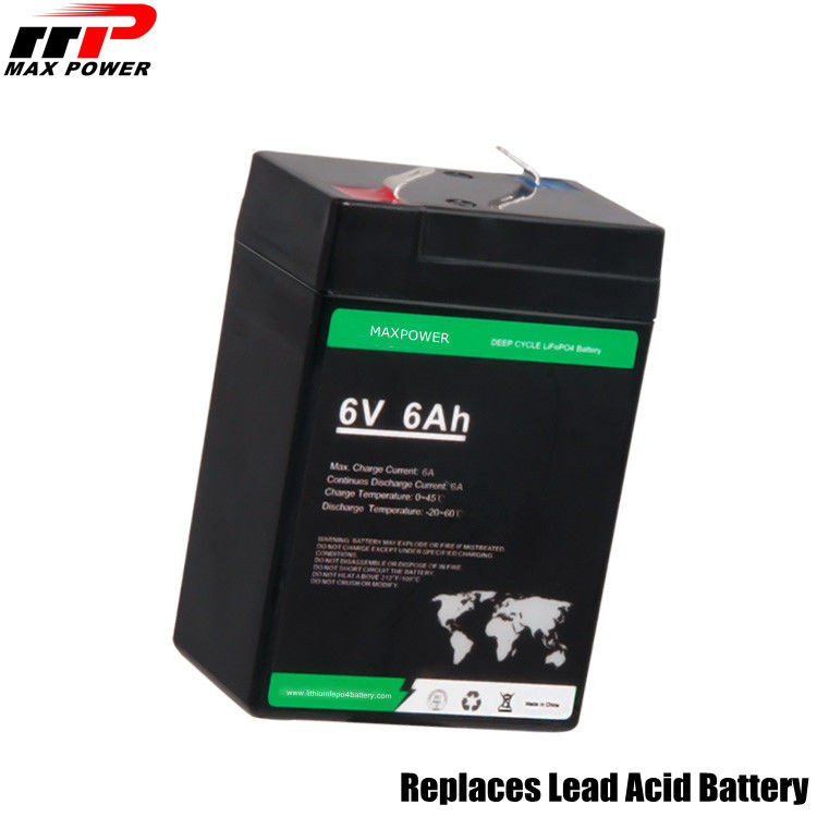 Phosphate Lithium LiFePO4 Battery 6V 6Ah 38.4Wh ESS Replaces Lead Acid long Durable