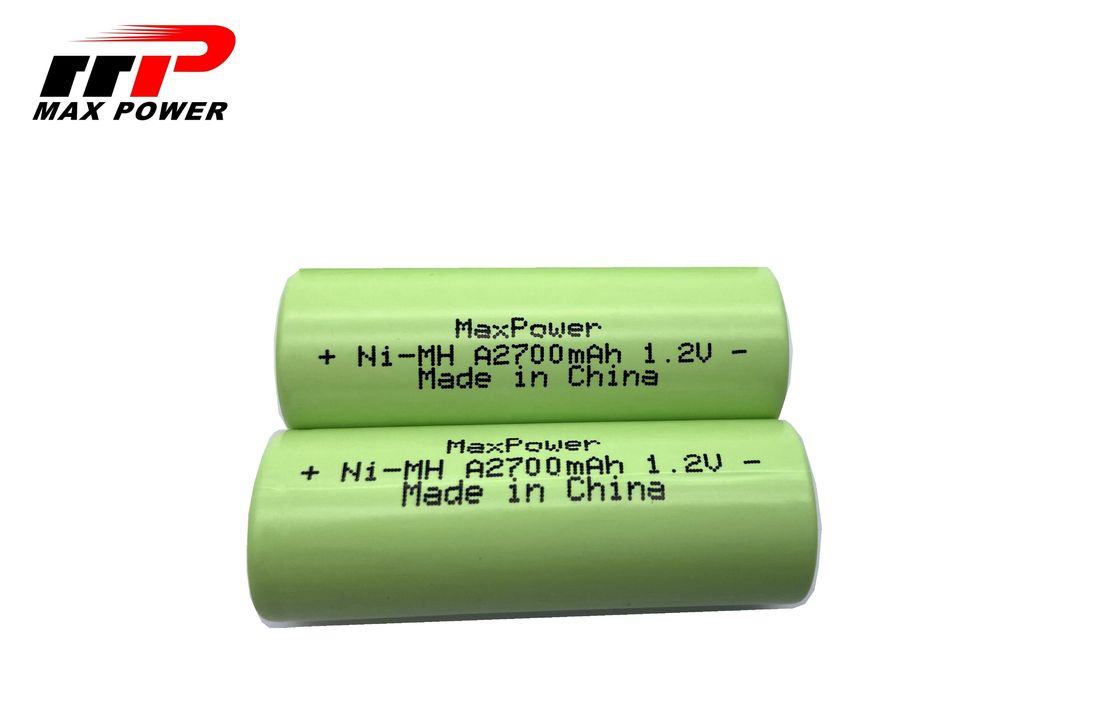 Durable NIMH Rechargeable Batteries A2700mAh 1.2V With UL CE KC Certification
