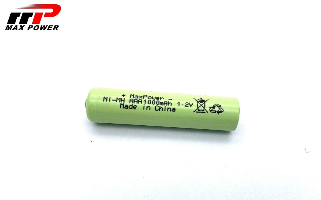 AAA1000mAh 1.2V NIMH Rechargeable Batteries High Capacity With UL CE KC Certification