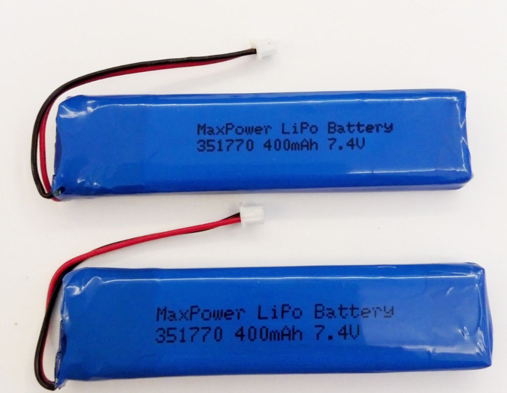 351770 MSDS UN38.3 400mAh 7.4V Lithium Polymer Battery