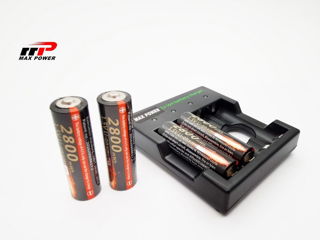 1.5V AA 150mA 2800mWh Lithium Ion Rechargeable Battery