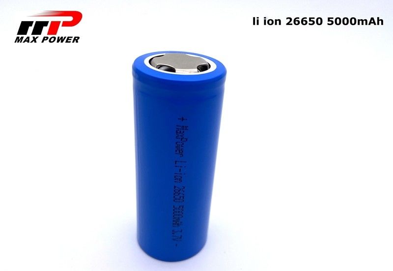 3.7V 5000mAh 26650 Cylindrical 2C Li Ion Batteries  KC CB