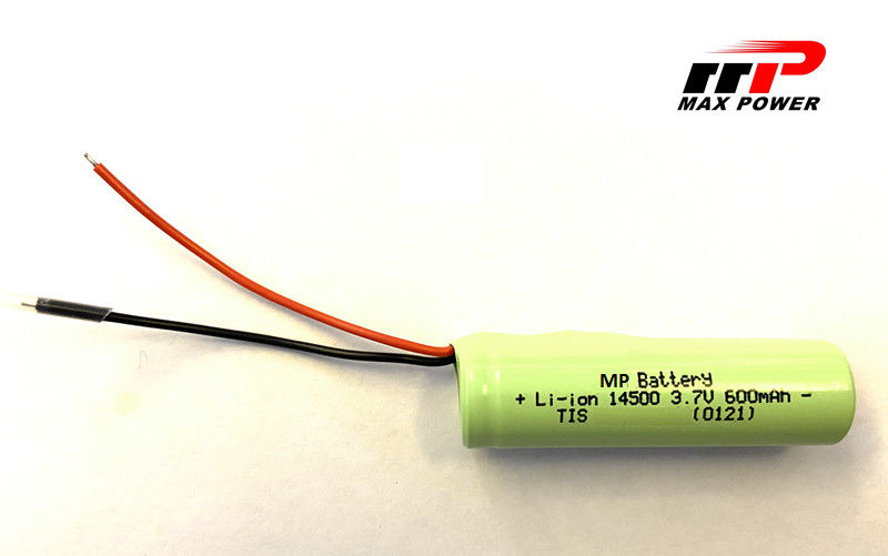UN38.3 14500 3.7V 600mAh Lithium Ion Battery Pack For Medical Device