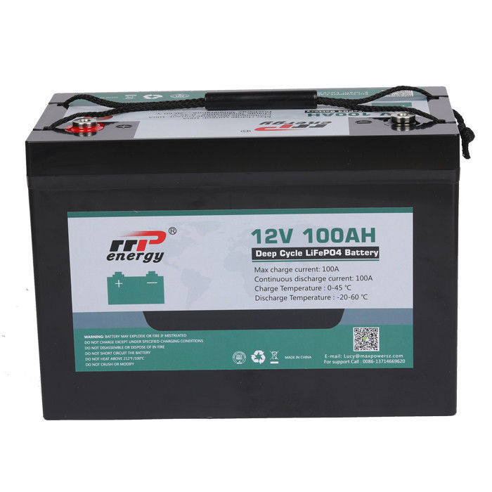12V 100Ah Deep Cycle Lithium LiFePO4 Battery Pack with Long Life Span for RV and EV Applications