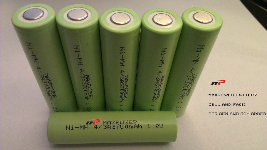 4/3A 3700mAh NIMH Rechargeable Batteries 1.2V For Test  And Measurement