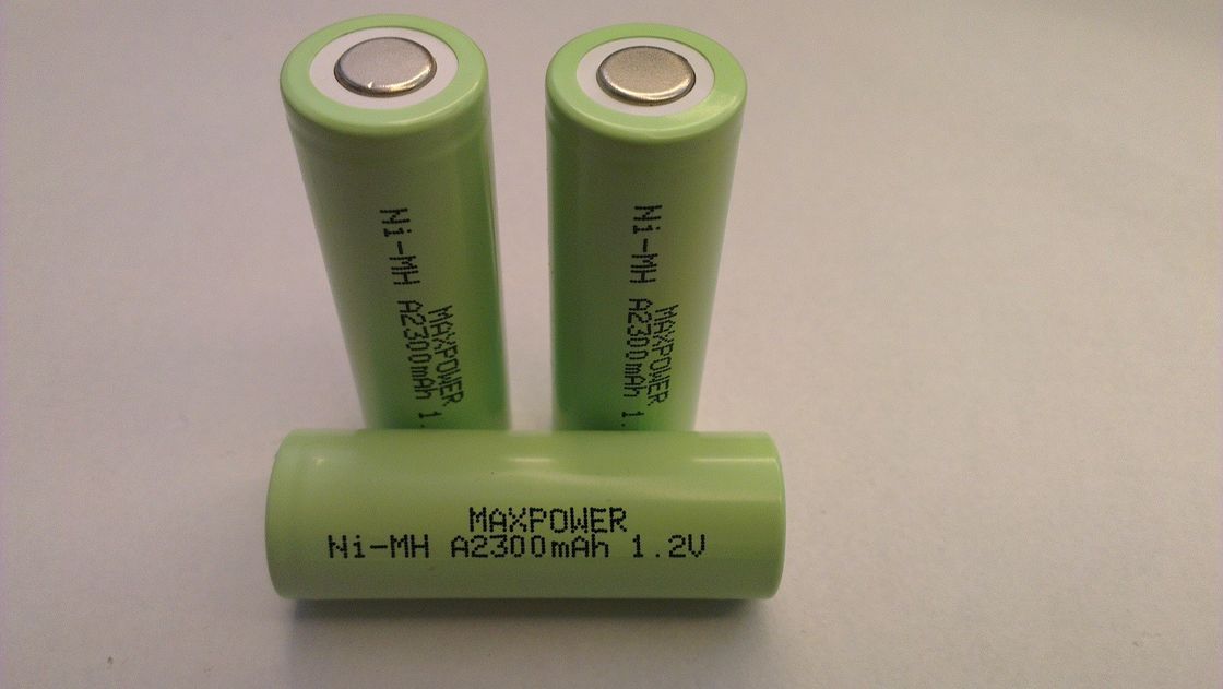 A2300 NIMH Rechargeable Batteries Cell  1.2V Battery Flat Top UL CE IEC