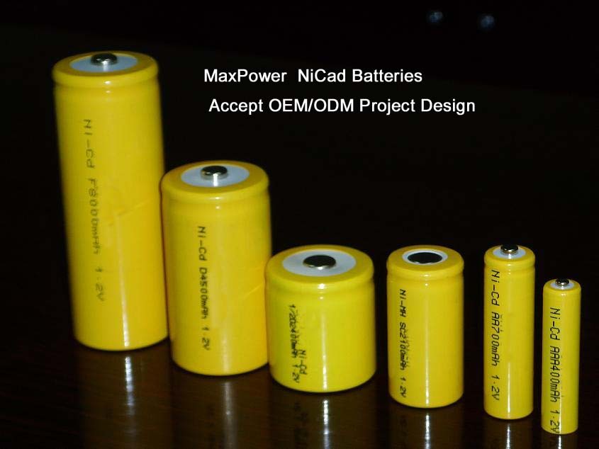 Customized NiCd Rechargeable Batteries