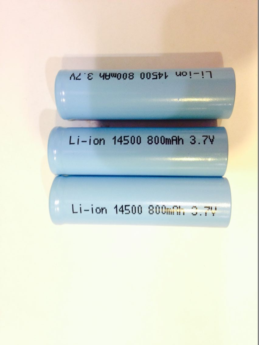 14500 3.7V Lithium Ion Rechargeable Batteries 800mAh For Backup Power