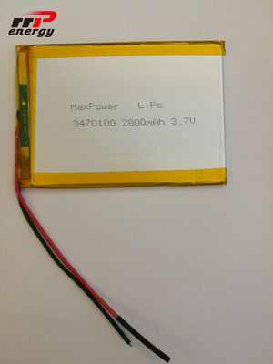 2800mAh Capacity Lithium Polymer Battery 3470100 3.7V Laptop Notebook Application
