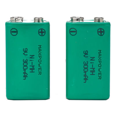 300mAh 9V Prismatic NiMh Battery Packs for Multimeter CE UL Rohs