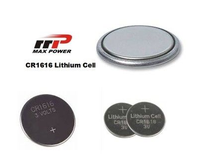 Non-toxic CR1616 3.0V Primary Lithium Battery LiMnO2 50mAh For Music Cards