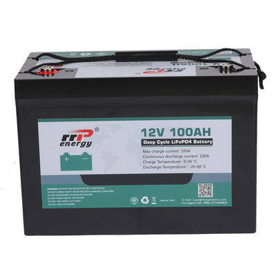 12V 100Ah Deep Cycle Lithium LiFePO4 Battery Pack with Long Life Span for RV and EV Applications